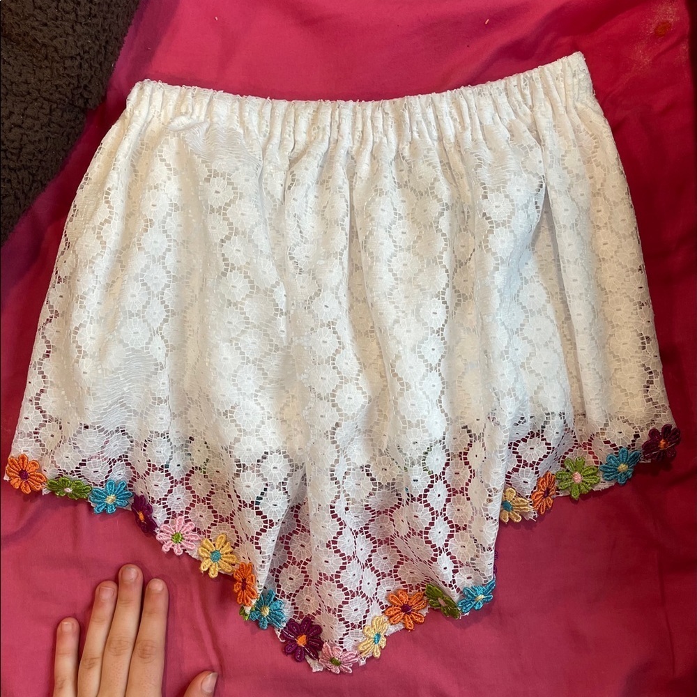 NWOT Ragged Priest x LF Crop Floral Lace Tube Top